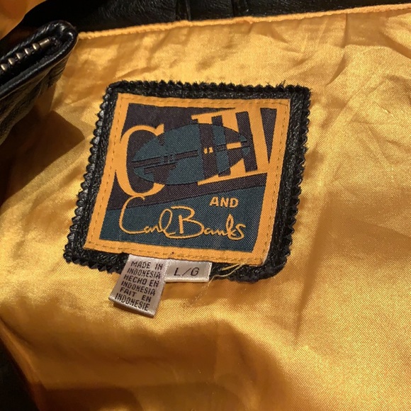 Carl Banks vintage leather Green Bay Packer coat - Picture 6 of 9